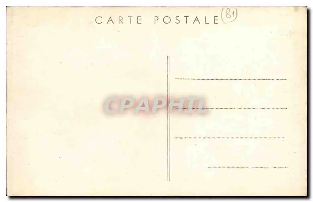 Hostellerie du Vieux Cordes (13. Jahrhundert) — Innenraum des Speisensaals — Telefon n°12 - Rückseite