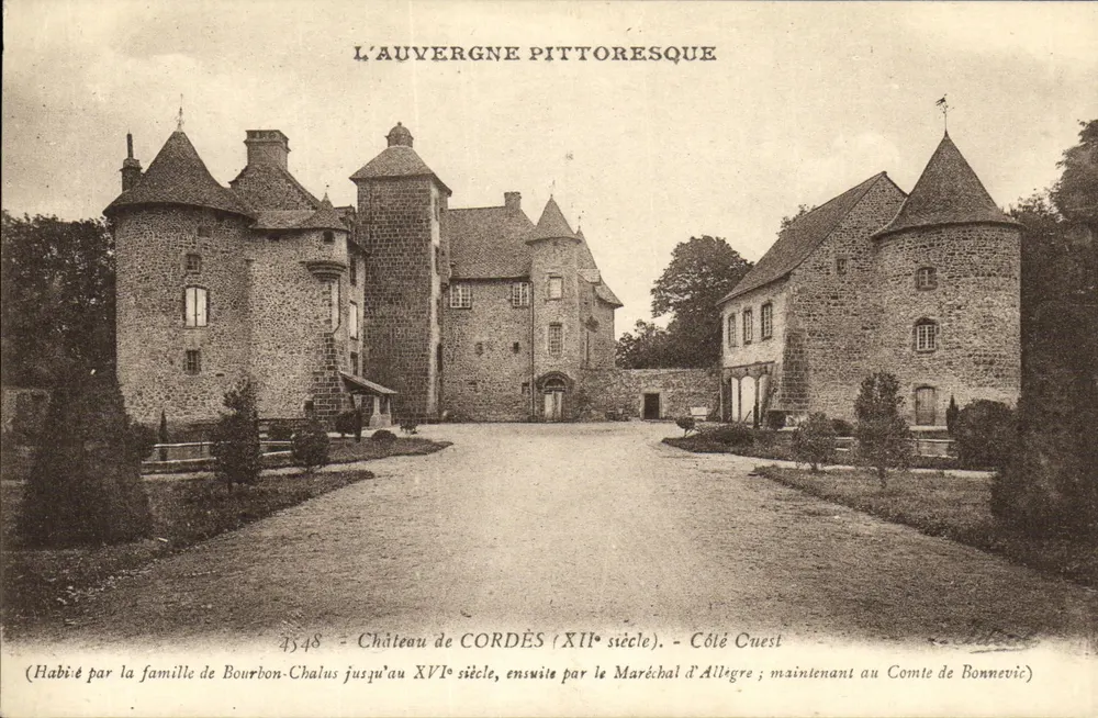 Castelo de Cordès — Auvergne pitoresca — n°81 - Frente
