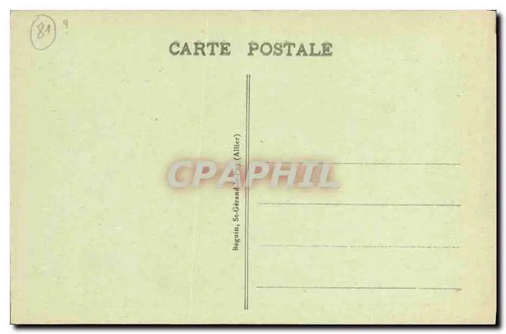 Castelo de Cordès — Auvergne pitoresca — n°81 - Verso
