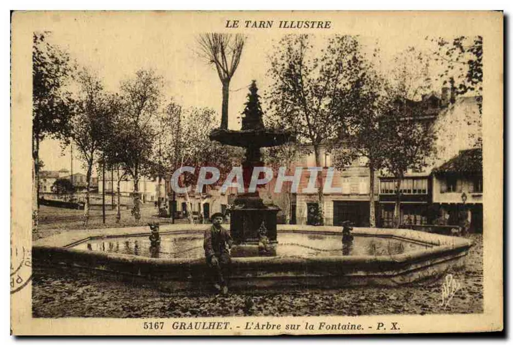 Graulhet — Het Boomje op de Fontein — Le Tarn Illustré, n° 5167 - Voorkant