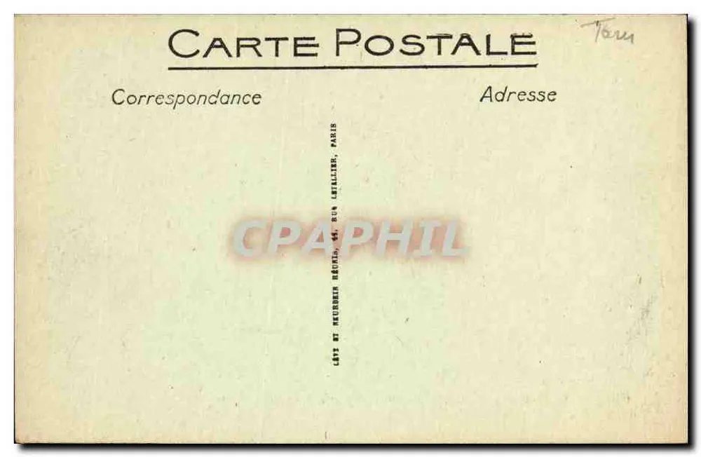 Gorges del Tarn — Salto de una Corriente en Haulerive — ND. — N°61 - Reverso