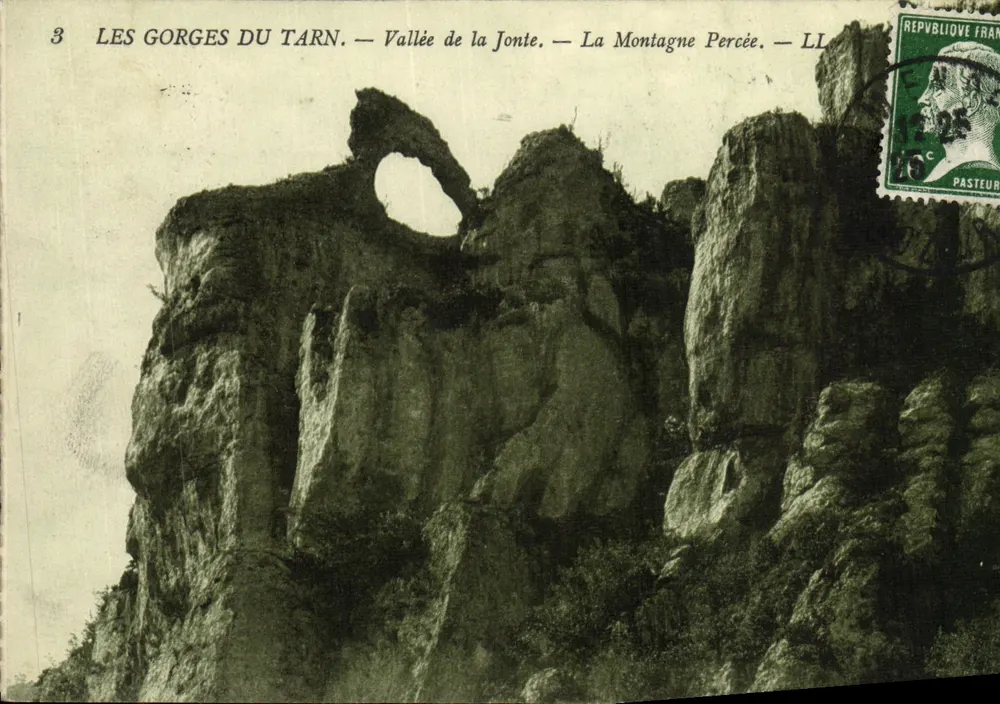 Die Tarnschlucht — Tal der Jonte — Die Durchbrochene Berg — LL - Vorderseite