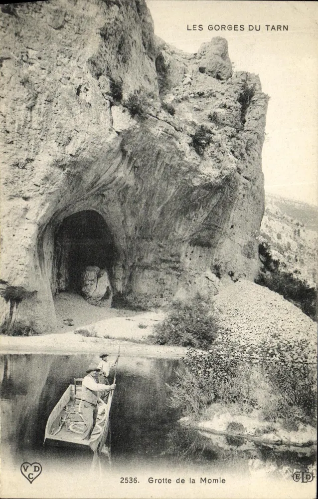 Las Gorges del Tarn — Cueva de la Momia — Editor V.D.C. n° 2536 - Anverso