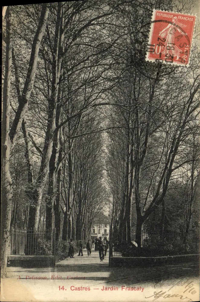 Castres — Jardim Frascaty — A. Pelisson, Editor, Castres - Frente