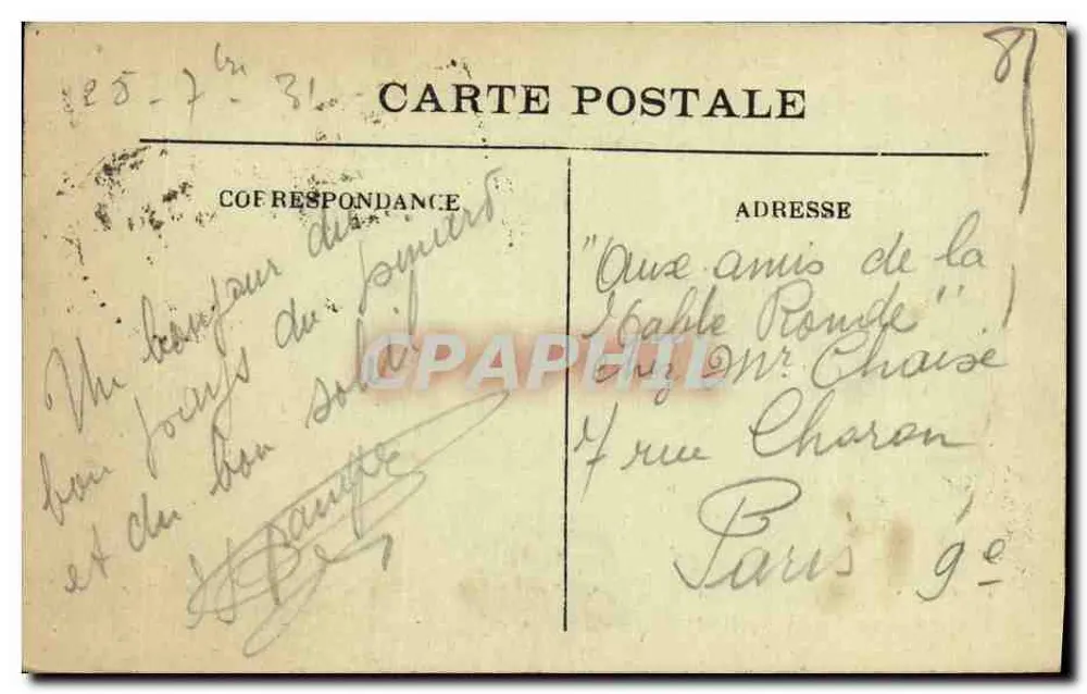 Castres — Ogród Mail — Wydawnictwo Dupies de France - Rewers