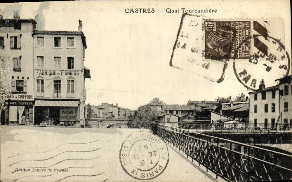 Castres — Quai Tourcandière — Edition Dames de France - Vorderseite