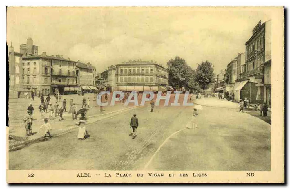 Albi — La Place du Vigan et les Lices — Éditeur : Évèt et Neurding, 44 rue de la Michodière, Paris - Vorderseite