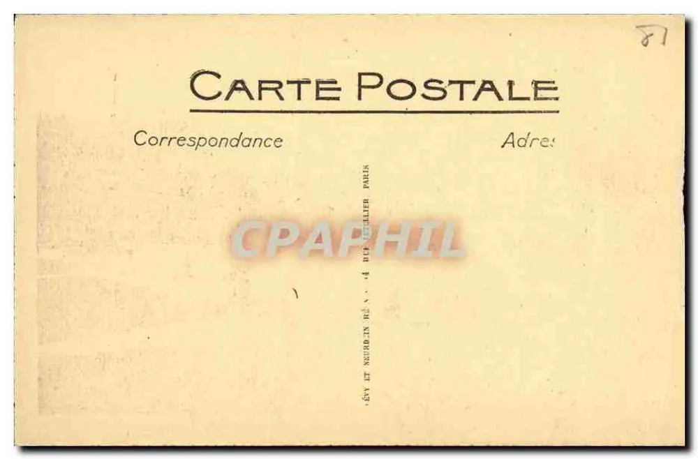 Albi — La Place du Vigan et les Lices — Éditeur : Évèt et Neurding, 44 rue de la Michodière, Paris - Rückseite