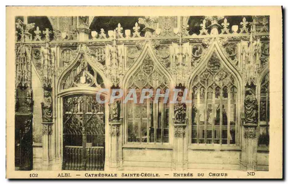 Albi — Kathedrale Sainte-Cécile — Eingang zum Chor - Vorderseite