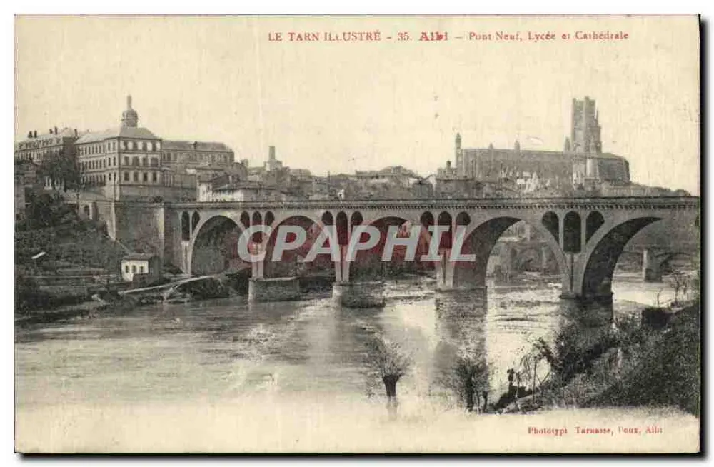 Albi — Neuer Brücke, Lyzeum und Kathedrale — LE TARN ILLUSTRÉ - 35 - Vorderseite
