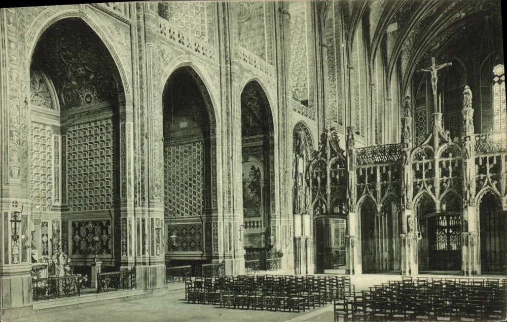 Innenansicht der Kathedrale Sainte-Cécile in Albi — Seitenkapellen — Verleger DL - Vorderseite