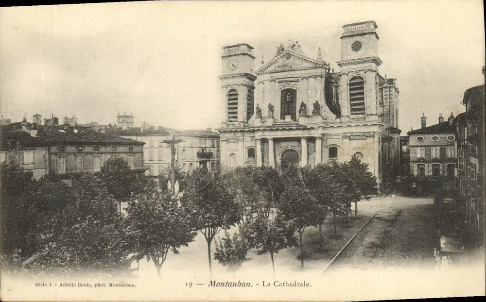 Montauban — Katedra — seria 1, Achille Bouis, fot. Montauban, nr 19 - Awers
