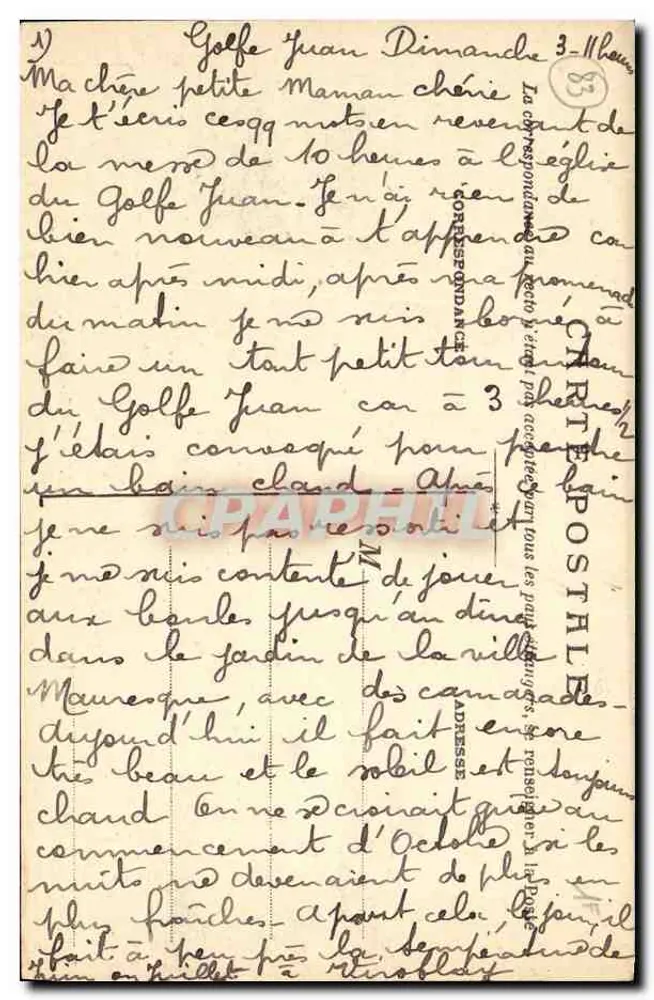 Ilhas de Lérins — Ilha de São Honora — Soly Phot Lyon, n°867 - Verso