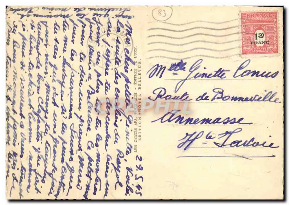Hotel Belleouë - Una vista de los jardines del Rayoll (Var) — Edición de lujo, n°6 - Reverso