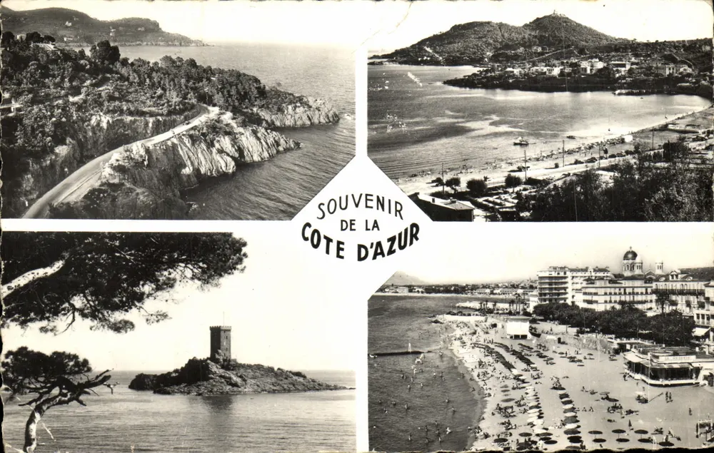 Côte d'Azur — Erinnerung an die Côte d'Azur — Editions S.E.P.T. und französische Herstellung - Vorderseite