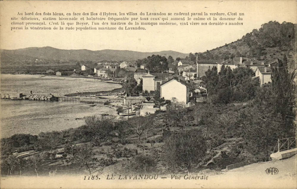 Le Lavandou — Ogólny widok — B.D. — n° 1185 - Awers