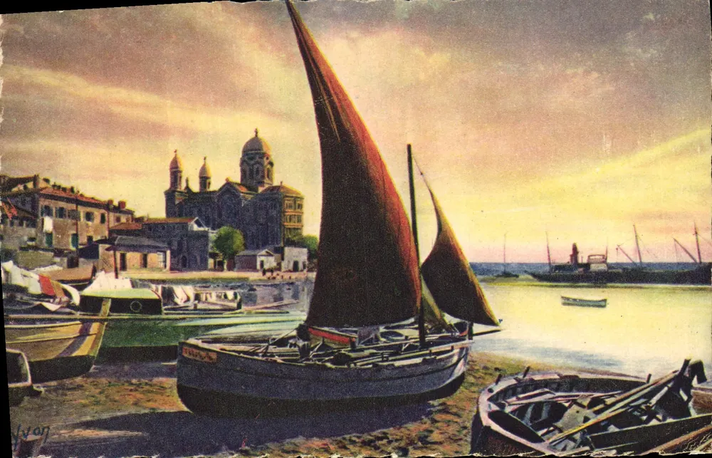Saint-Raphaël — Der Hafen und Notre-Dame-de-la-Victoire — Éditions d'Art Yvon - Vorderseite