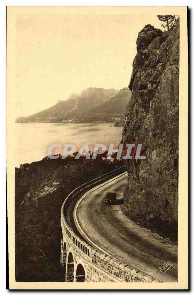 Straße der Corniche d'Or — zwischen Théoule und le Trayas — Verlag Rella, Nr. 1.212 - Vorderseite