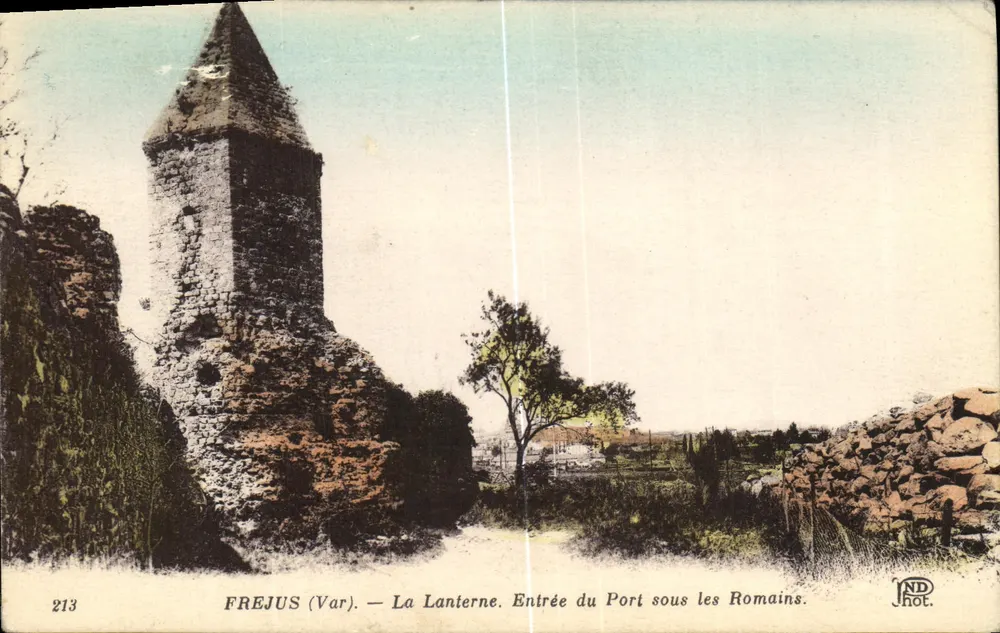 Frejus (Var) — Die Laterne. Eingang zum Hafen unter den Römern — ND hot. - Vorderseite