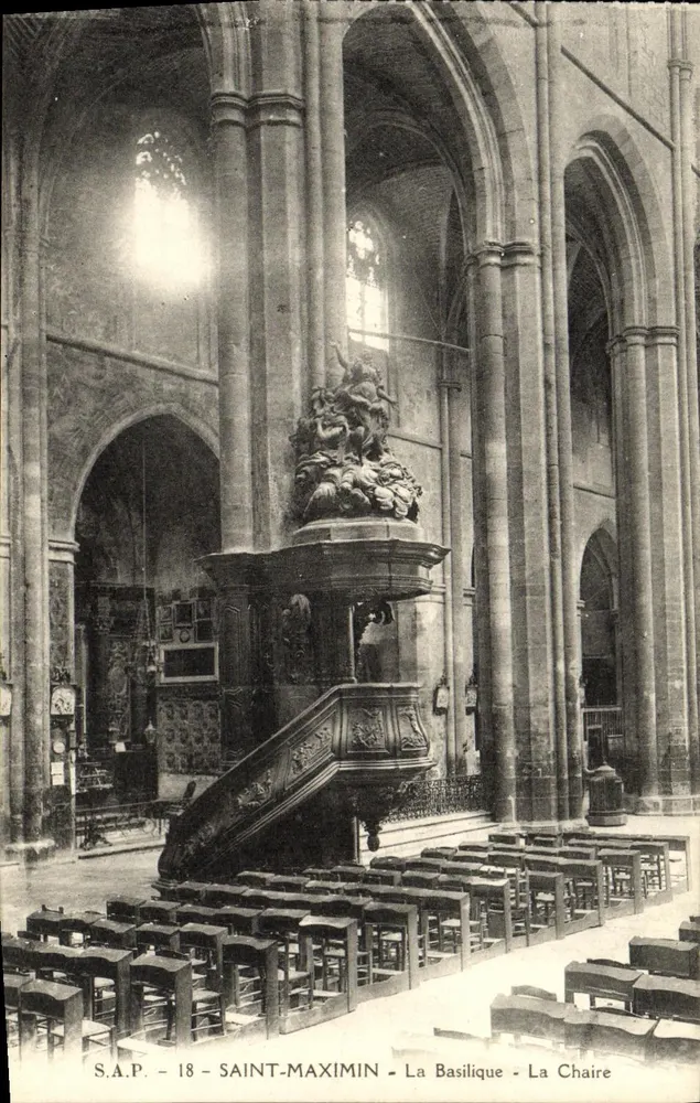 Saint-Maximin - A Basílica - A Cátedra - Frente