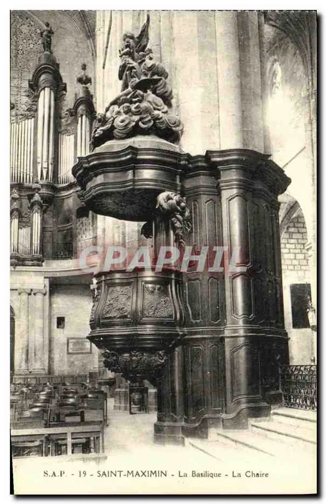 Saint-Maximin - A Basílica - A Cátedra - Frente