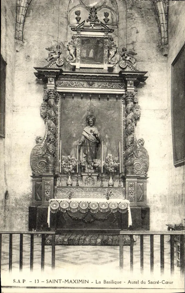 Saint-Maximin - Die Basilika - Altar des Heiligen Herzens — S.A.P. - 13 - Vorderseite