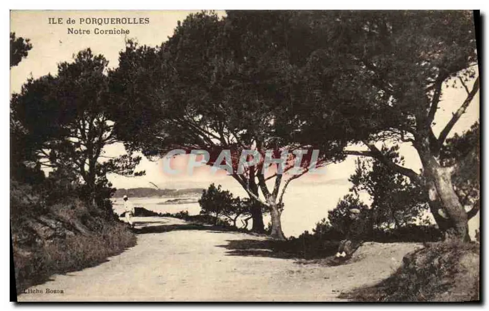 Ilha de Porquerolles — Nossa Corniche — Cliché Bosona - Frente