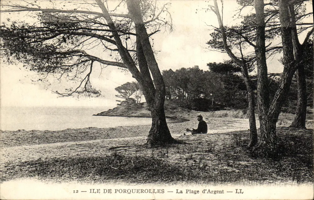 Ilha de Porquerolles — A Praia de Argent — LL - Frente