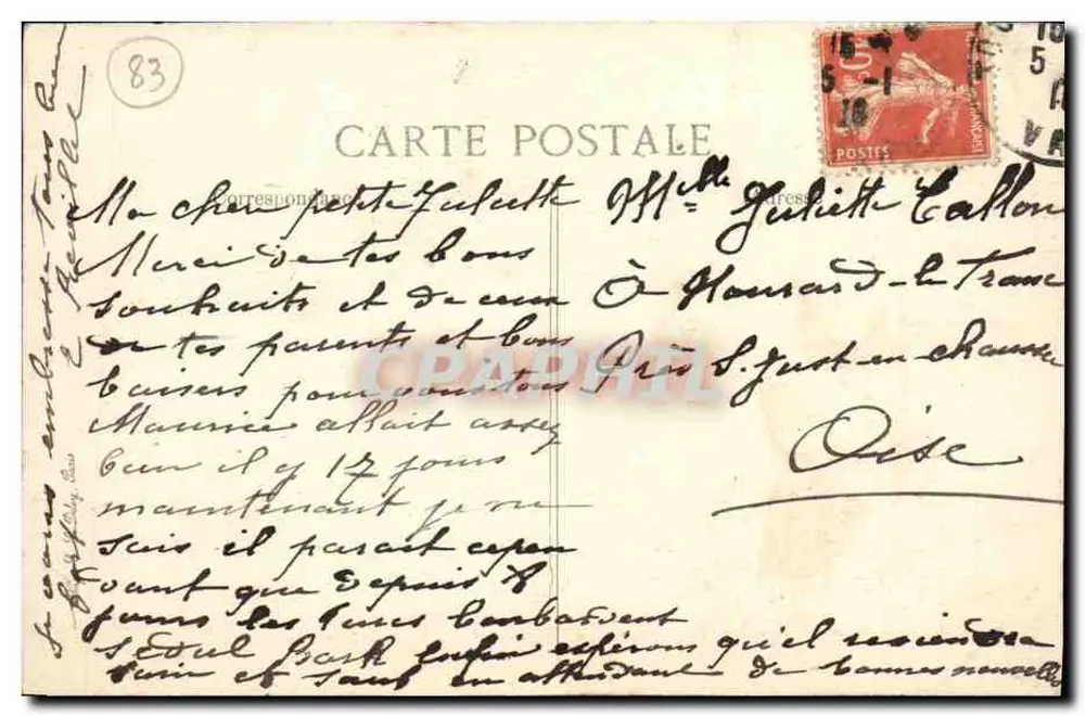 TAMARIS-SUR-MER — Schloss Michel-Pacha — Eine Hauptallee — Verlag ELD, Nr. 2629 - Rückseite
