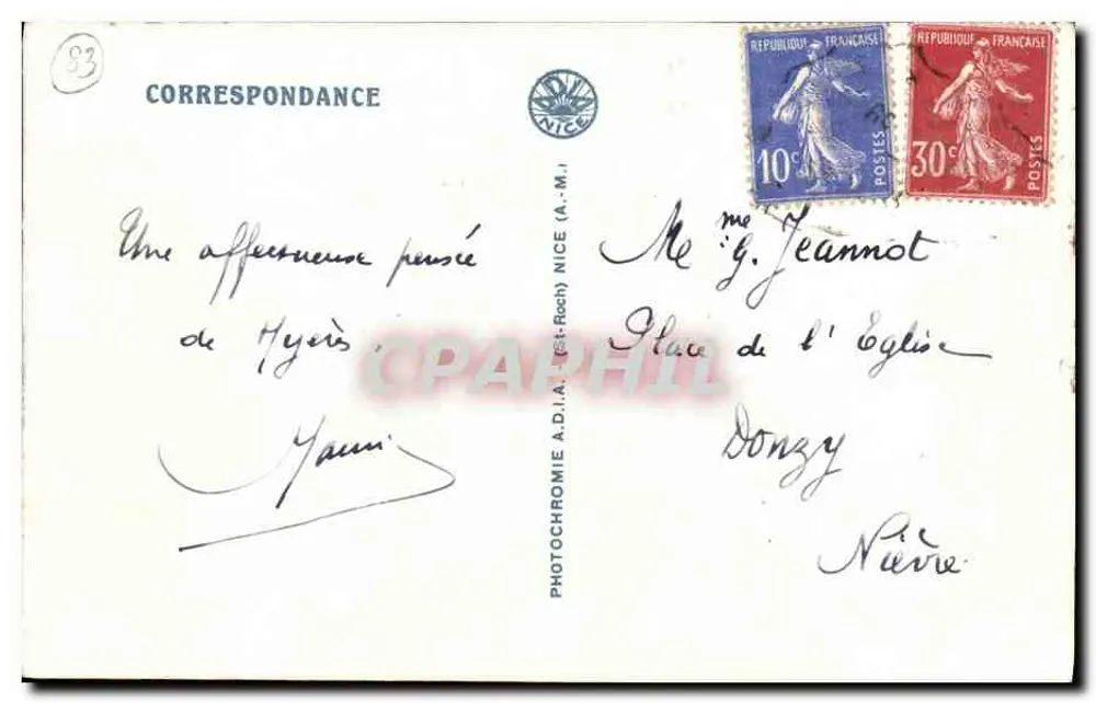 Um Hyères-les-Palmiers-Giens — Ansicht der Île de Ribaud — Adia - Rückseite