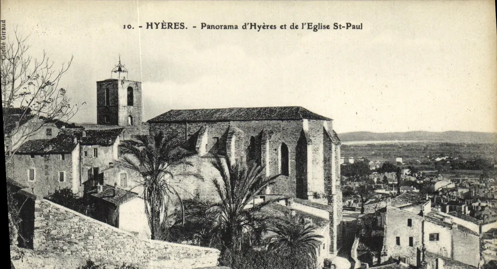 Hyères - Panorama von Hyères und der Kirche St-Paul — Quillé Giraud, n°10 - Vorderseite