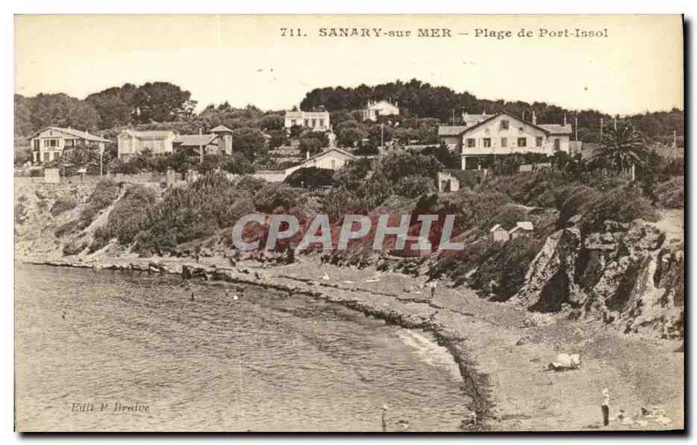 Sanary-sur-Mer — Plage de Port-Issol — Edit. P. Brauoe - Vorderseite