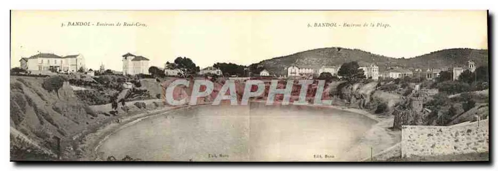 BANDOL - Umgebung von Bandol-Croix — Umgebung der Strände — Édit. Borne - Vorderseite
