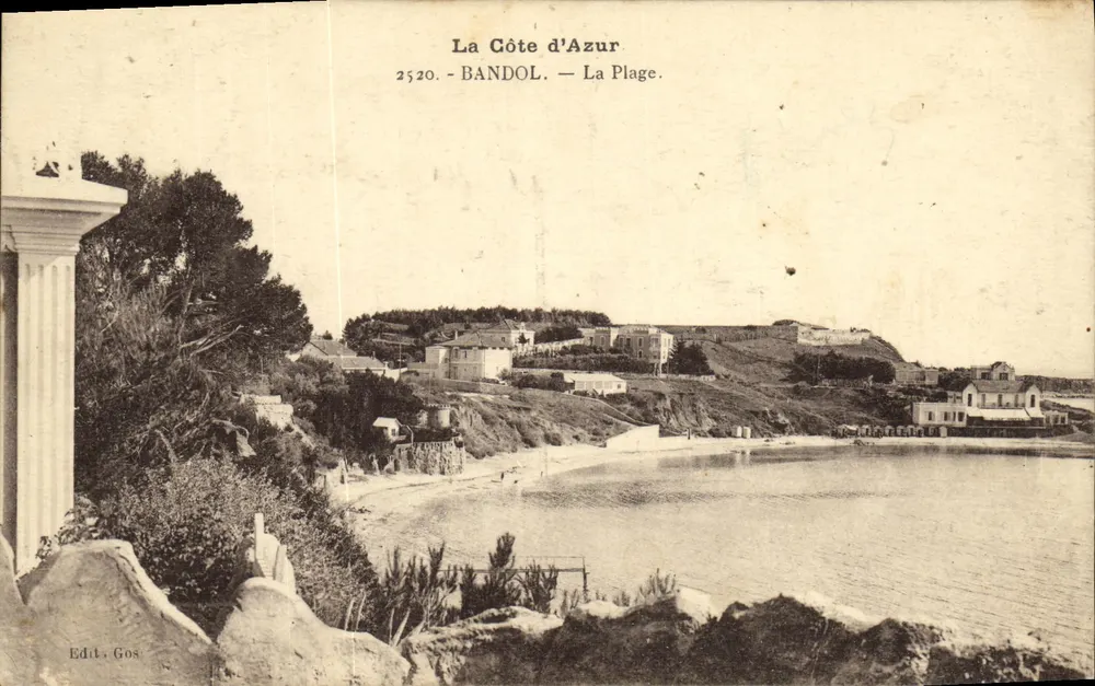 A Costa Azul — Bandol — A Praia — Edit. Gos - Frente
