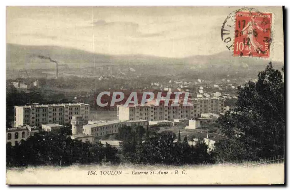 Toulon — Caserne St-Anne — B.C. — Verlag B.C. n°158 - Vorderseite
