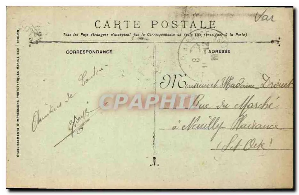 Toulon - A Caixa de Poupança — Editor: Estabelecimentos de Impressão Fototipográfica Toulon - Verso
