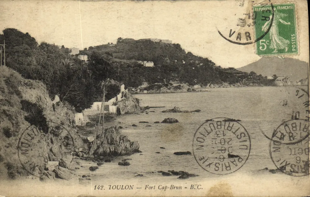 Toulon — Forte Cap-Brun — B.C. — Editor B.C. n°142 - Frente