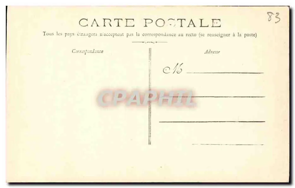 Toulon — Mourillon, Palmiers-Les-Bains — editor desconhecido, n° 55 - Verso