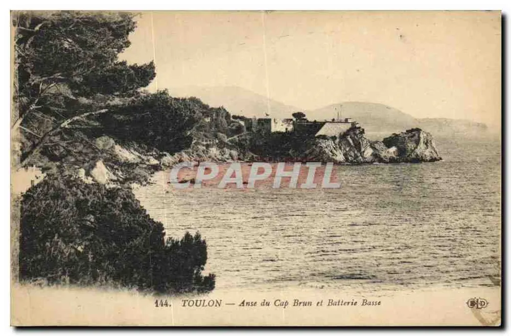 Toulon — Enseada do Cabo Marrom e Bateria Baixa — n°144 - Frente