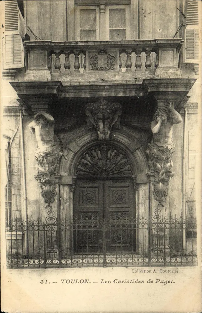 Toulon — As Cariatides de Puget — Coleção A. Couturier, n°41 - Frente