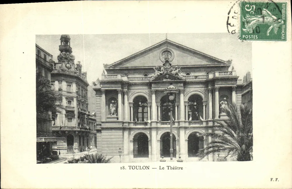 Toulon — O Teatro — F. F. Roassieur, n°18 - Frente