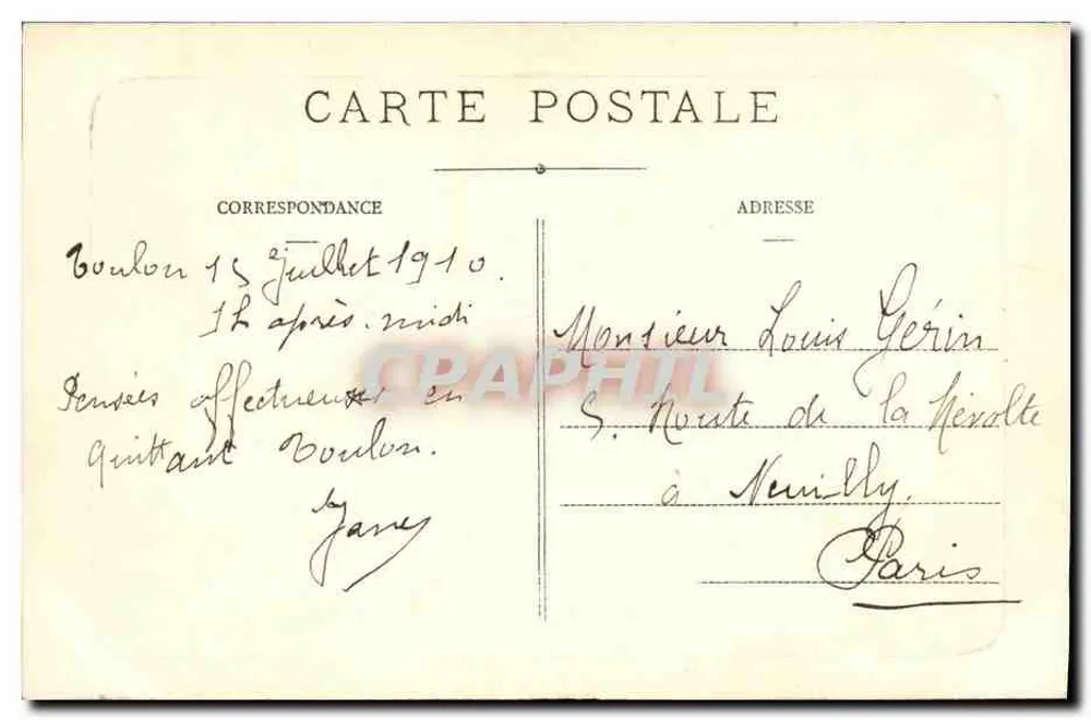 Toulon — O Teatro — F. F. Roassieur, n°18 - Verso