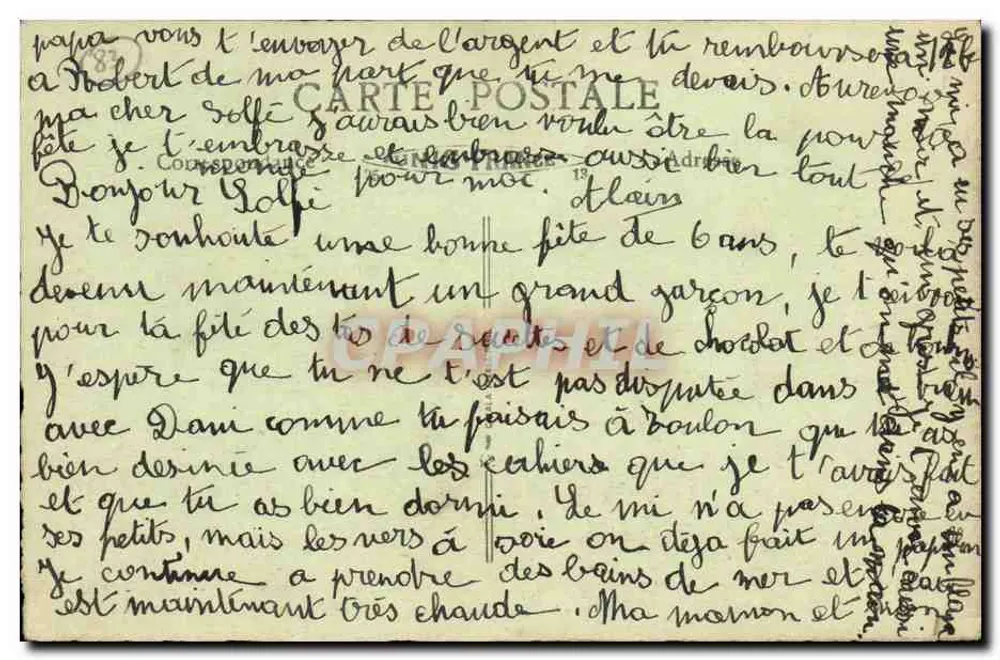 Toulon — Jardins do Mourillon — Edição Si aure, 7 Avenida Verdanne, Toulon - Verso