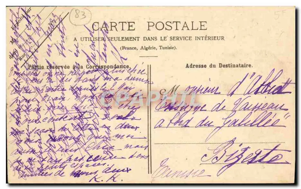 Toulon — Vista geral — Clavel, Editor Toulon - Verso