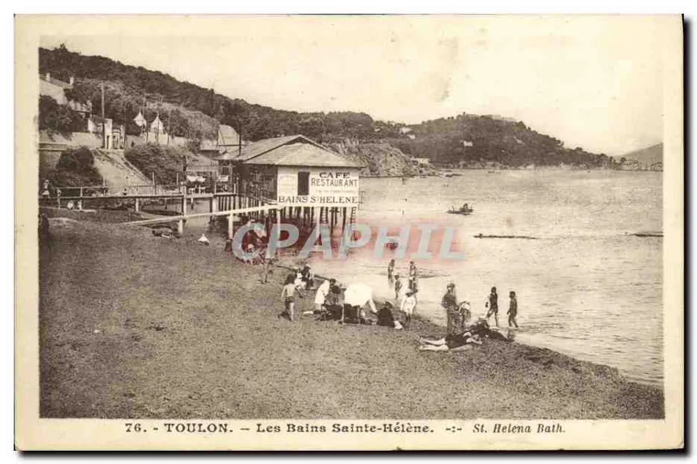 Toulon — Os Banhos de Santa Hélène — Café-Restaurante - Frente