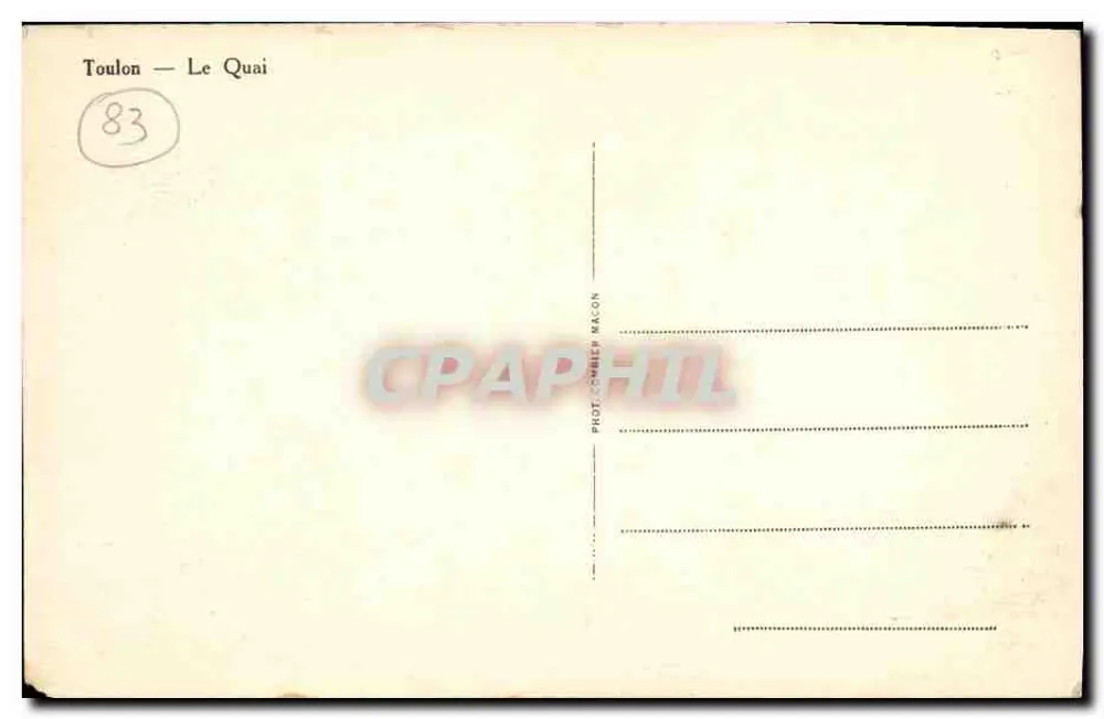 Toulon — O Cais — Fot. D'Ember Macon - Verso