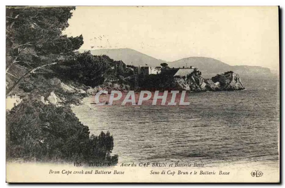 Toulon — Anse do Cabo Marrom e Bateria Baixa — Editor EID, n° 126 - Frente