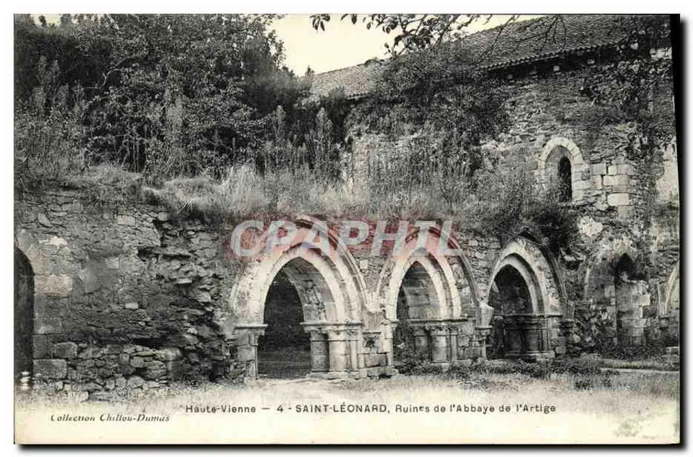 Saint-Léonard — Ruinen der Abtei l'Artige — Sammlung Chillo-Dumas - Vorderseite