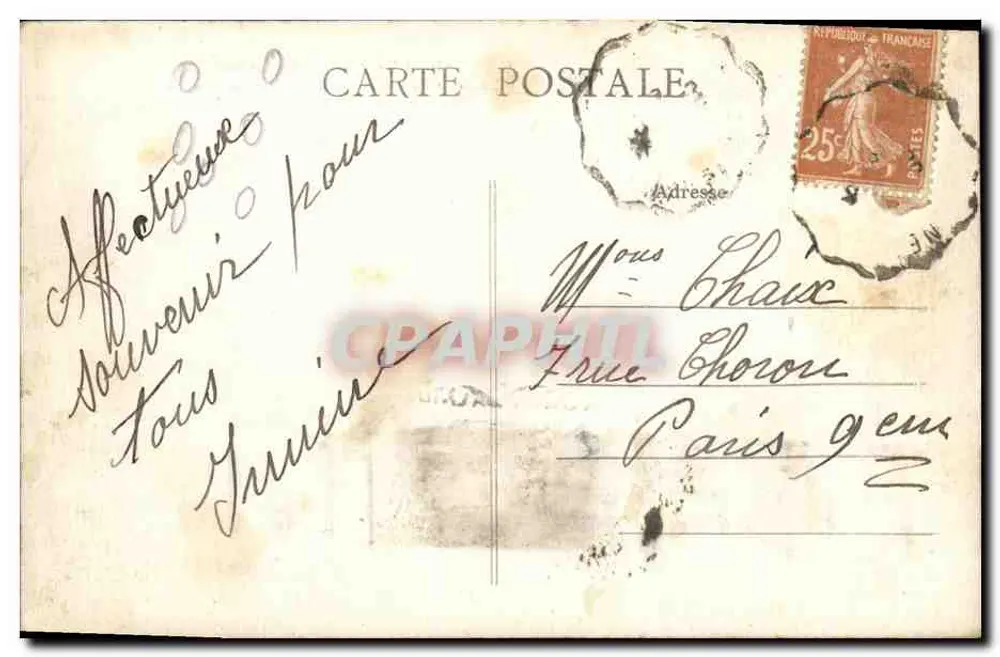 St-Yrieix (Hte-Vienne) — La Loue am Moulin de la Folie und der Felsen — Unbekannter Verlag, Nr. 43 - Rückseite