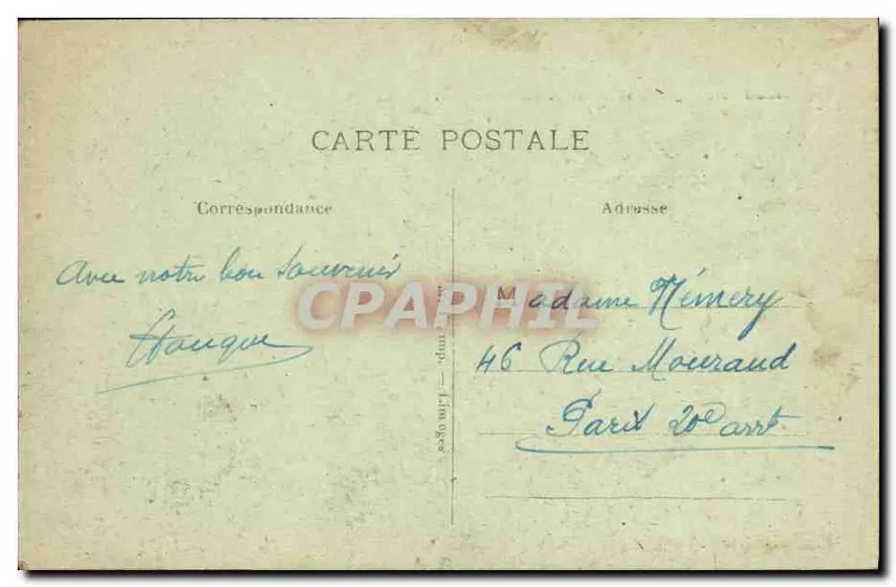 Ruinen des Schlosses Chalusset — Nahe Limoges — Unbekannter Verlag, Nr. 157 - Rückseite